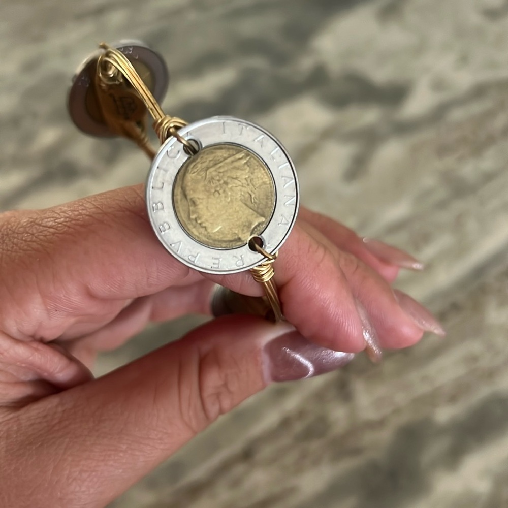 Bourbon and Boweties Italian Republic Coin Bracelet